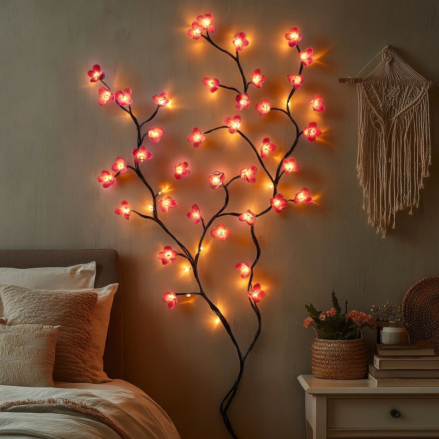 Fleurs de cerisier enchantée LED