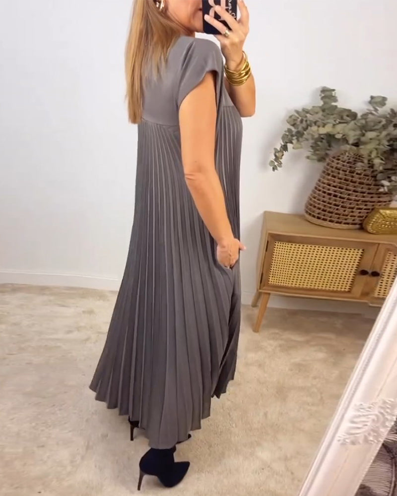 Robe Plissée Élégante – Chic et Confort en Toute Occasion
