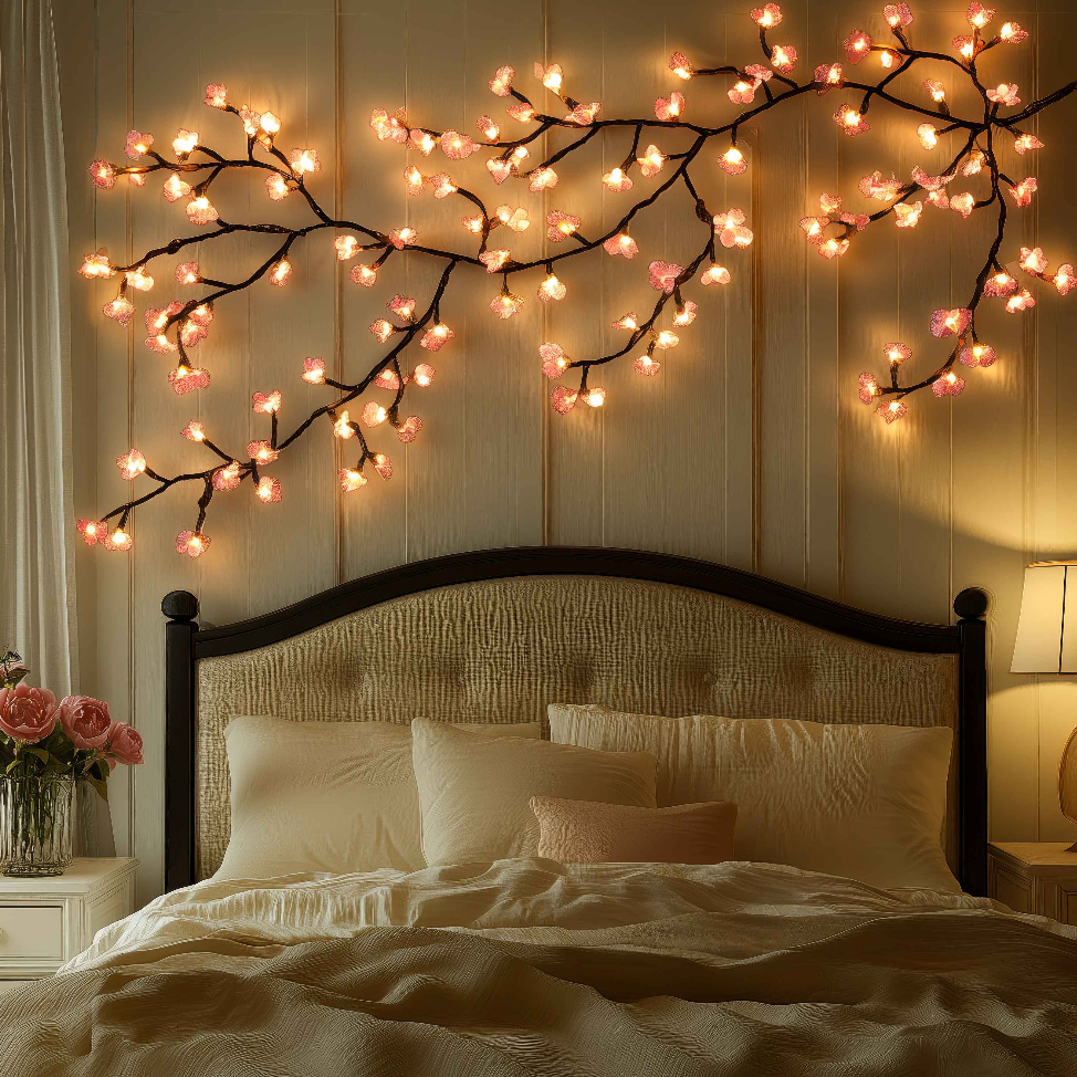 Fleurs de cerisier enchantée LED