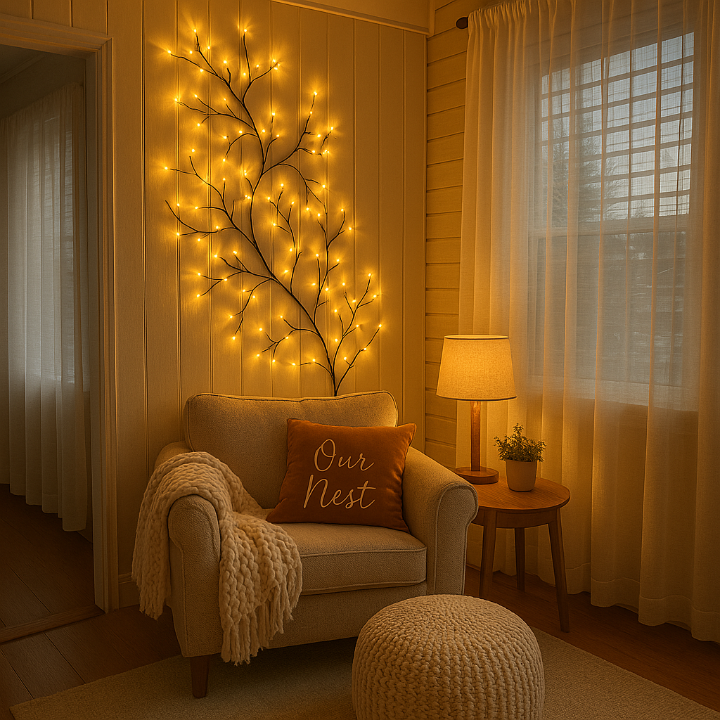 Fleurs de cerisier enchantée LED