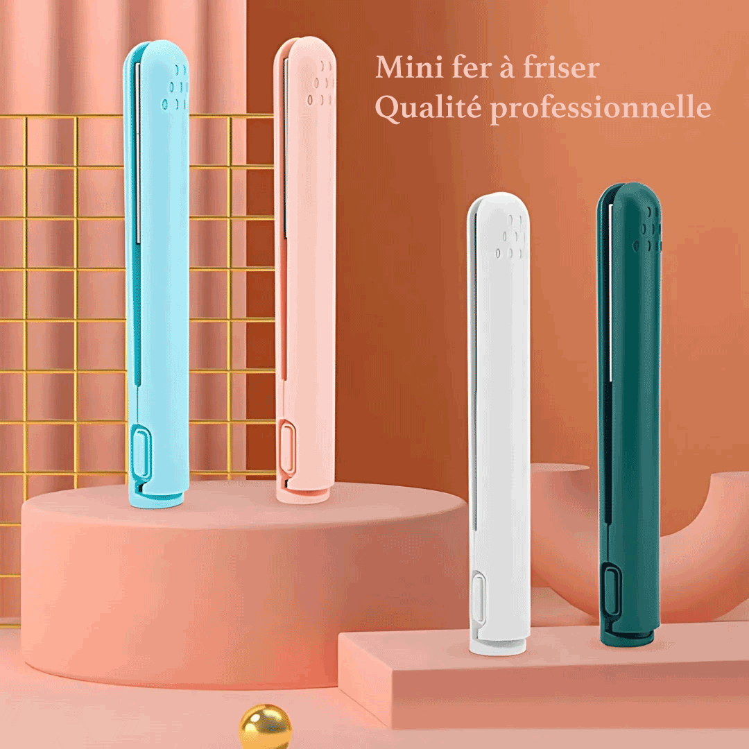 Mini Fer à Boucler - Styler Compact pour des Boucles Parfaites et Brillantes