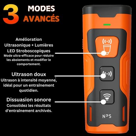Dispositif anti-aboiements à ultrasons pour chiens