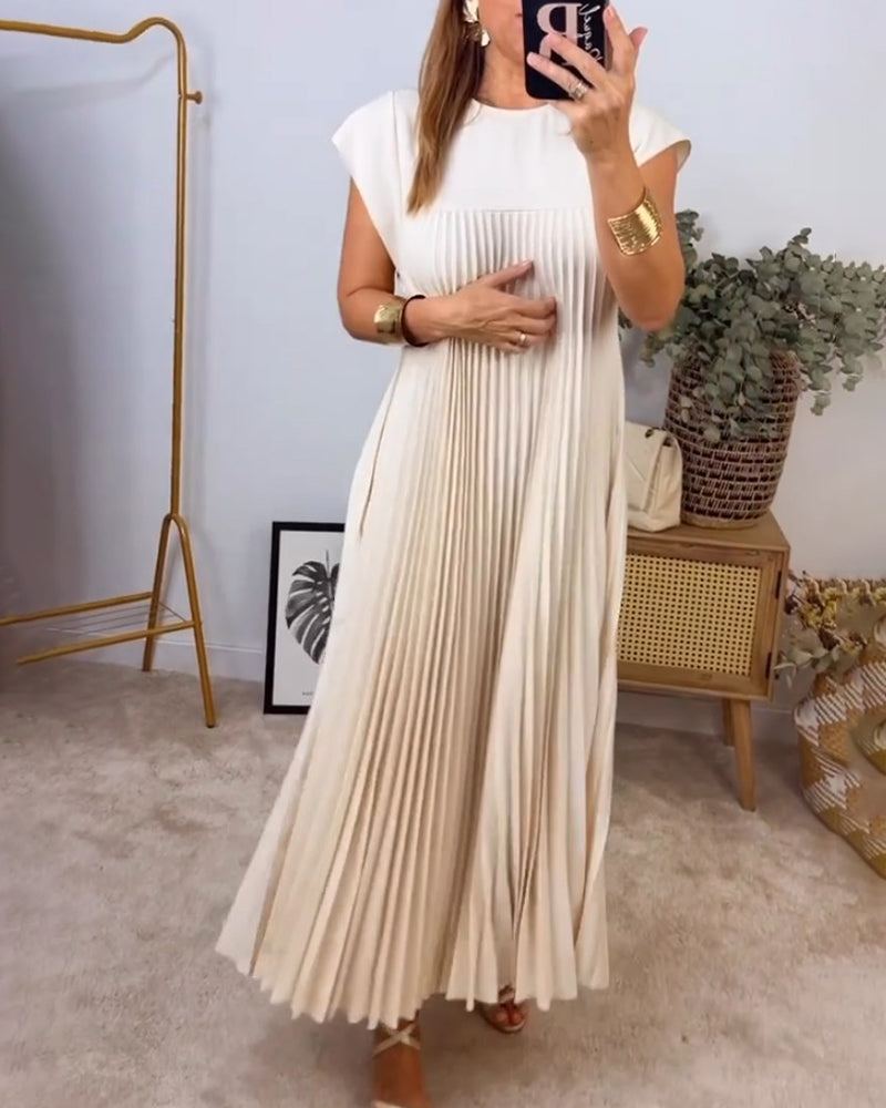 Robe Plissée Élégante – Chic et Confort en Toute Occasion