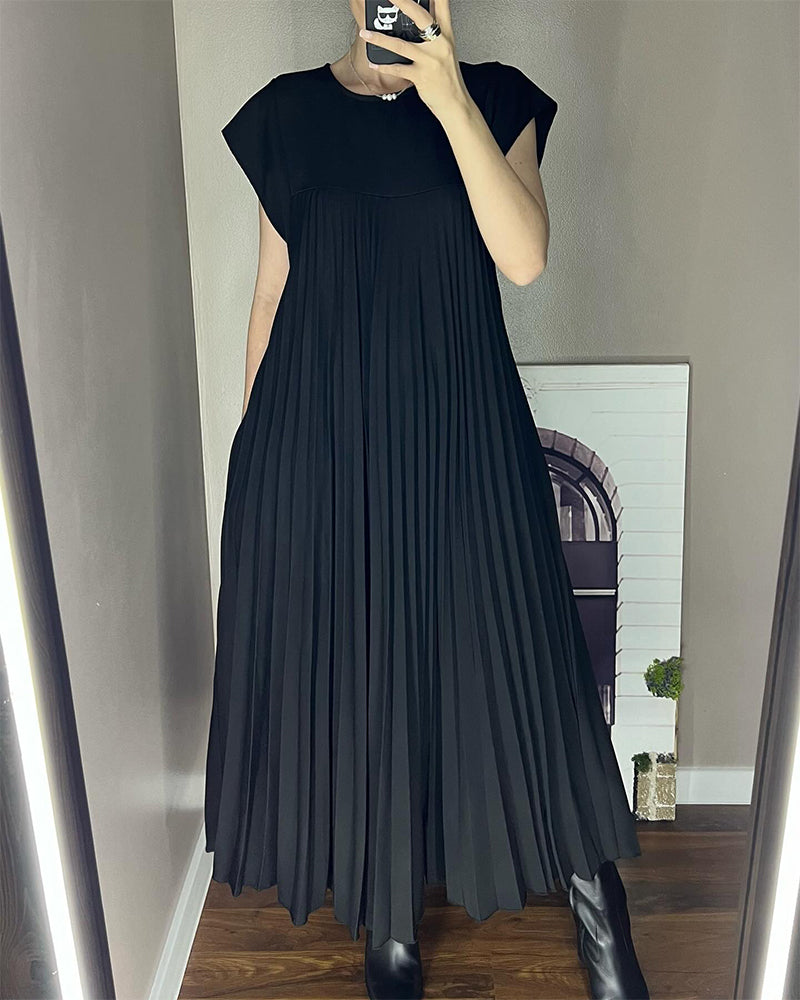 Robe Plissée Élégante – Chic et Confort en Toute Occasion