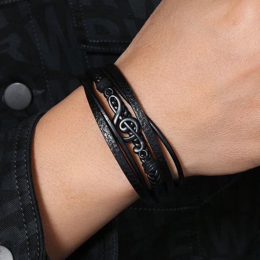 RYTHME - BRACELET EN CUIR POUR LES MELOMANES