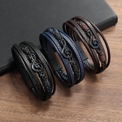 RYTHME - BRACELET EN CUIR POUR LES MELOMANES