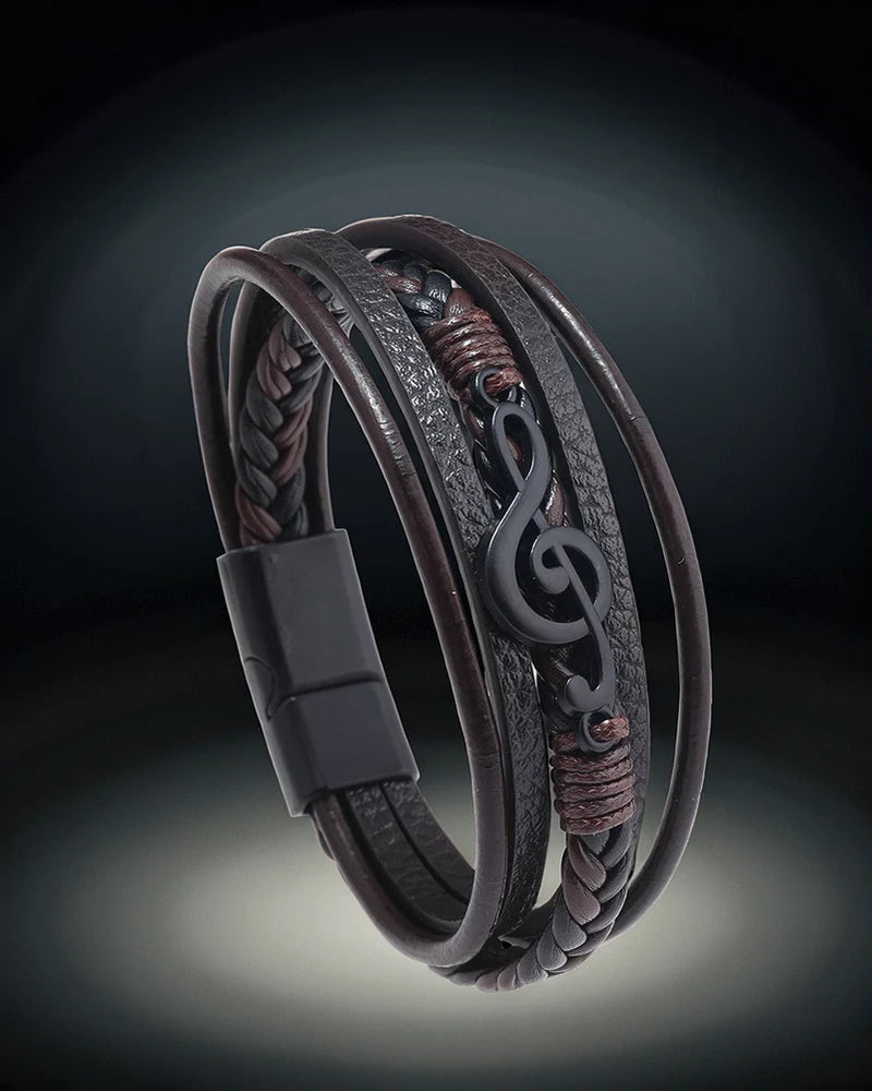 RYTHME - BRACELET EN CUIR POUR LES MELOMANES