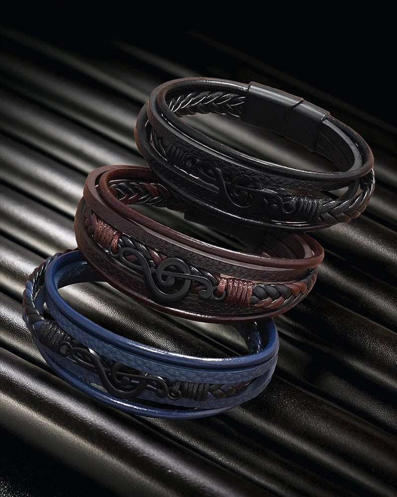 RYTHME - BRACELET EN CUIR POUR LES MELOMANES
