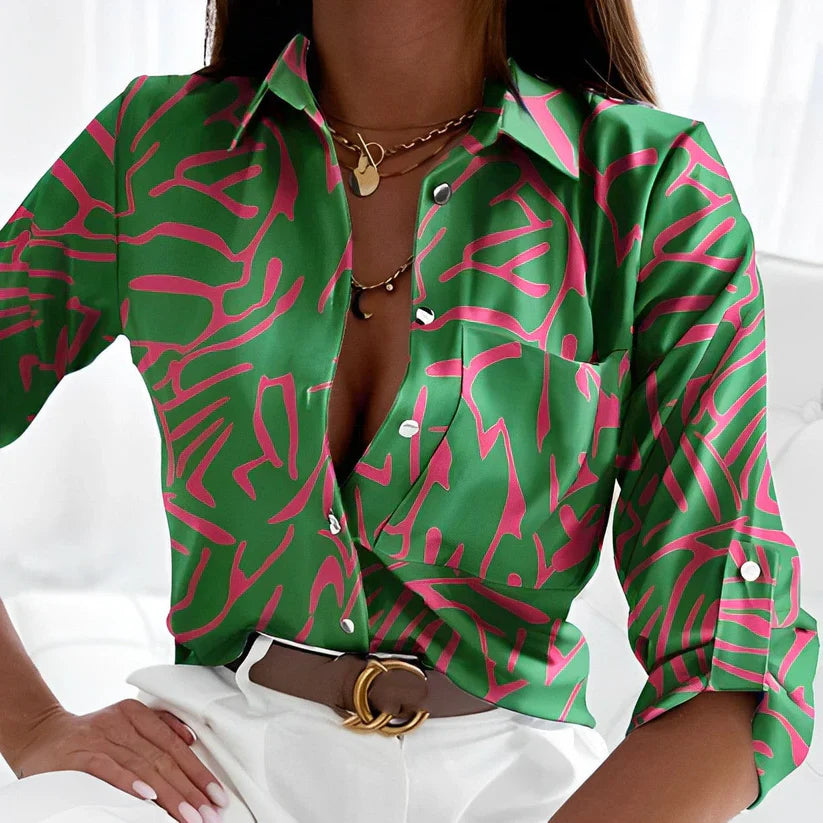 Chemisier Femme Tendance à Motifs