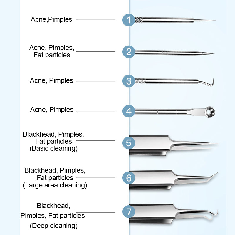 🔥2025 BELLE VENTE🔥 Set d'outils pour enlever les points noirs en acier inoxydable